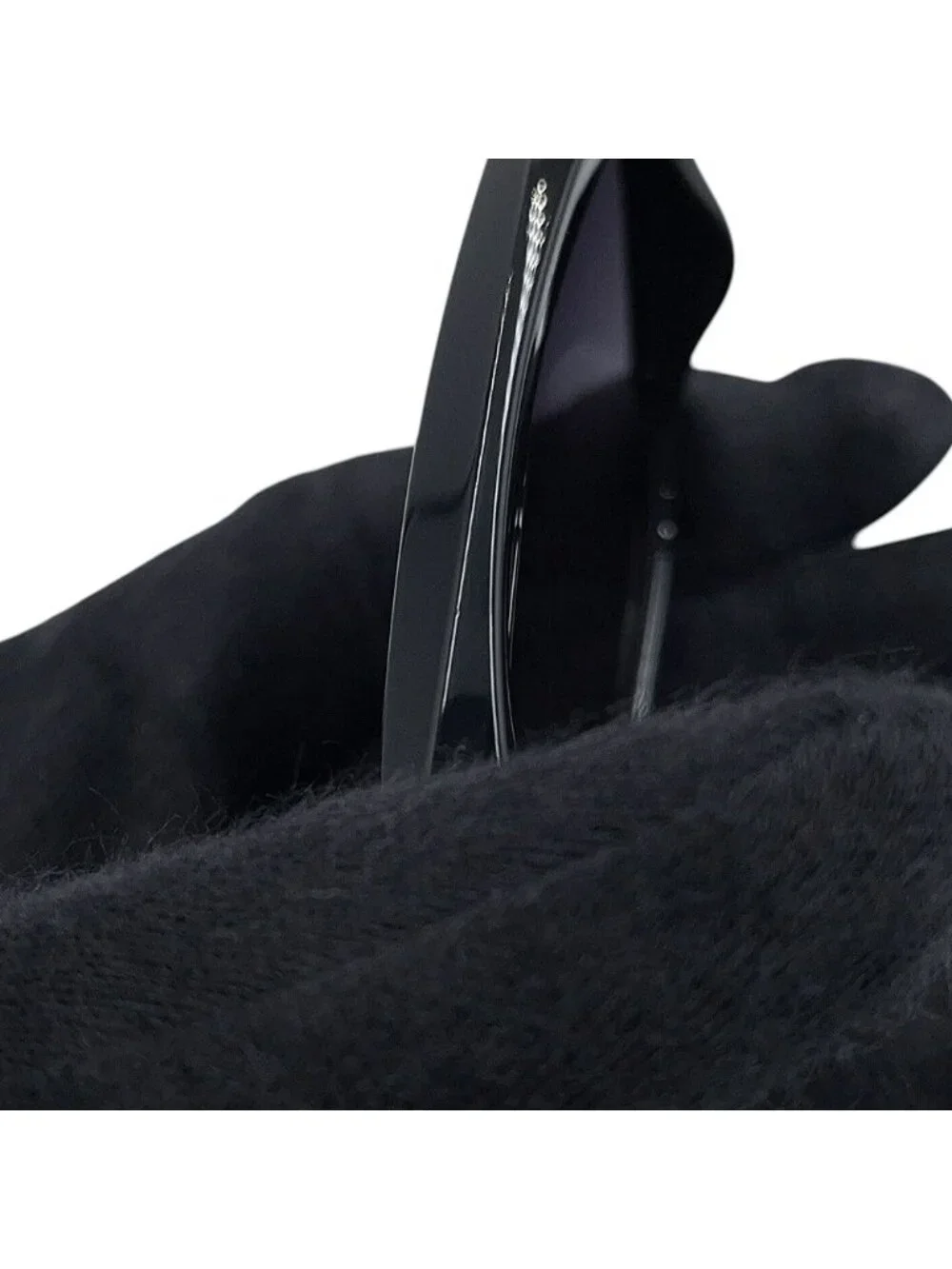 Chanel Sunglasses Foldable Quilted Logo Square Shape Eyewear Black